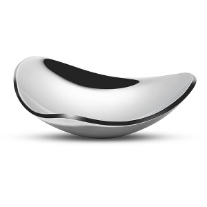 Nambe 12" Manta Alloy Bowl, Premium Metal Dishware Set with Elegant Curves, Perfect for Serving Salads, Fruits, Desserts, and More - 1 of 4
