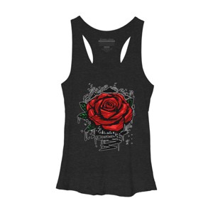 Women's Design By Humans Rugged Rose By Adamzworld Racerback Tank Top - 1 of 3