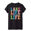 Simply Sage Market Lake Life Distressed Colorful Front and Back Design Short Sleeve Tee - 2 of 4