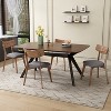 Christopher Knight Home Lareyna 5 Piece Mid-Century Modern Rubberwood Upholstered Dining Set - 2 of 4