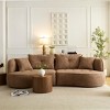 Dolonm Modern 4-Seat Modular Sofa - Cloud Design, Durable Fabric, Solid Wood Frame & High-Density Sponge Cushion - 3 of 4
