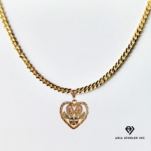 Aria Jeweler Chain with St. Mary Heart - 1 of 4