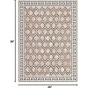 Nasitip Area Rug Soft Contemporary Carpet, Geometric Checkered Floor Cover Ultra-Thin Modern Diamond Pattern Rug for Bedroom Office - 2 of 4