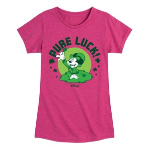 Girls' - Disney - Pure Luck Fitted Short Sleeve Graphic T-Shirt - 1 of 4