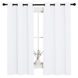 NICETOWN Grommet Top Blackout Curtains, Thermal Insulated Noise Reducing Window Drapes (Set of 2) - 1 of 4