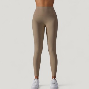 Anna-Kaci Active Women's High Waist Seamless Full Length Leggings with Wide Waistband - 1 of 4