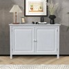 International Concepts 34" High Solid Wood Hall Storage Cabinet Cupboard - 2 of 4