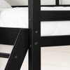 Induzy Solid Wood Kids' Bunk Beds Matte Black - South Shore: Twin Loft Bed, Unupholstered, Ages 0-9, No Box Spring Needed - 4 of 4