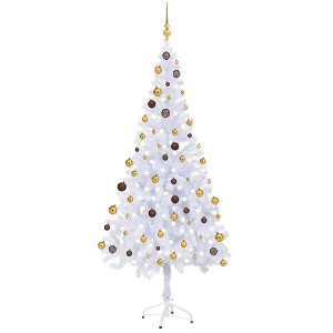 vidaXL Christmas Tree Green PVC, Plastic 70.9 in Ornaments - 1 of 4