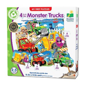 The Learning Journey International My First Puzzles - 4 In A Box - Monster Trucks 20pc Jigsaw Puzzle - 1 of 4