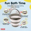 DOLU Foldable Baby Bath Bucket, Compact Toddler Wash Tub, Ages 6+ Months, Grey - 3 of 4