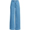 Lands' End Women's Soft Denim High Rise Wide Leg Utility Jeans - 3 of 4