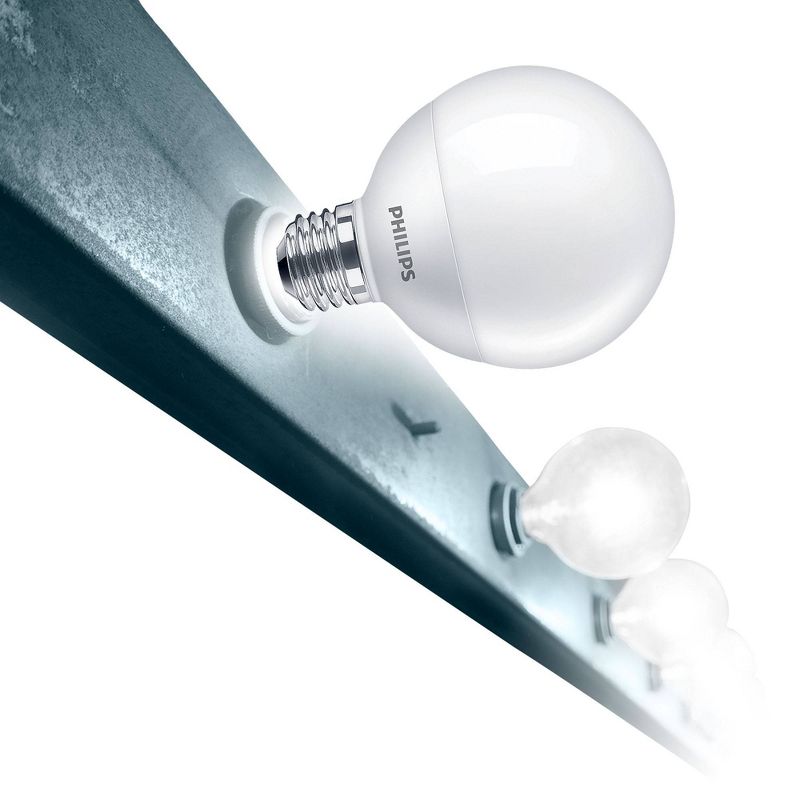 Philips Basic G25 40W Frosted E26 2700K LED Light Bulb T20 Soft White, 3 of 5