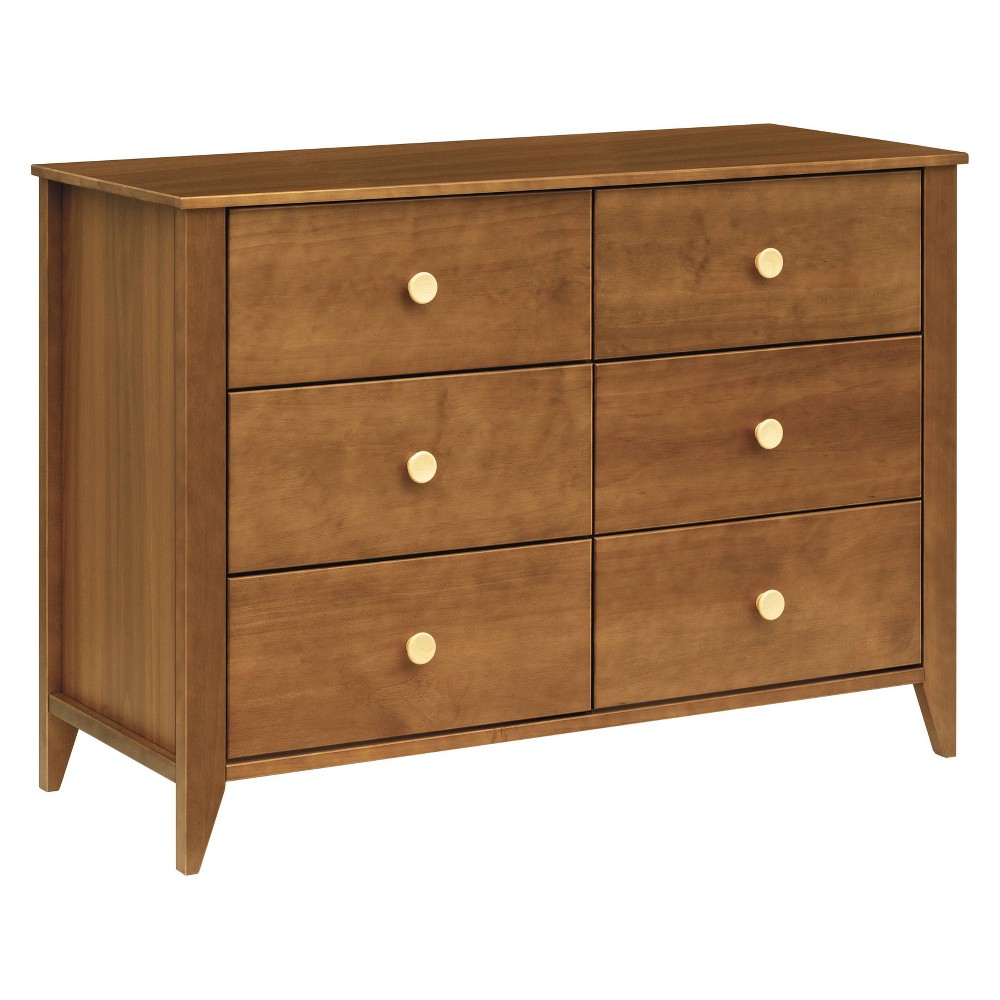 Babyletto Sprout 6-Drawer Double Dresser - Chestnut/Natural -  89525267