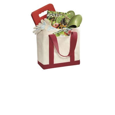 Natural and Forest Green Cotton Twill Two-Tone Tote Bag