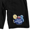 Sesame Street The Longest Street On Earth Adult Black Sleep Pajama Shorts - 2 of 4