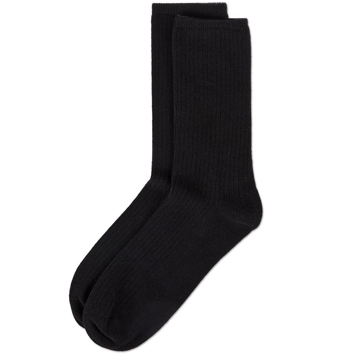 Memoi Women's Organic Cotton Flat Knit Breathable Crew Sock - thumbnail 3
