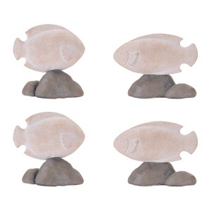 Fish on Rock Décor (Set of 4) - 1 of 4