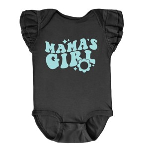 The Juniper Shop Mama's Girl Flower Flutter Sleeve Bodysuit - 1 of 4