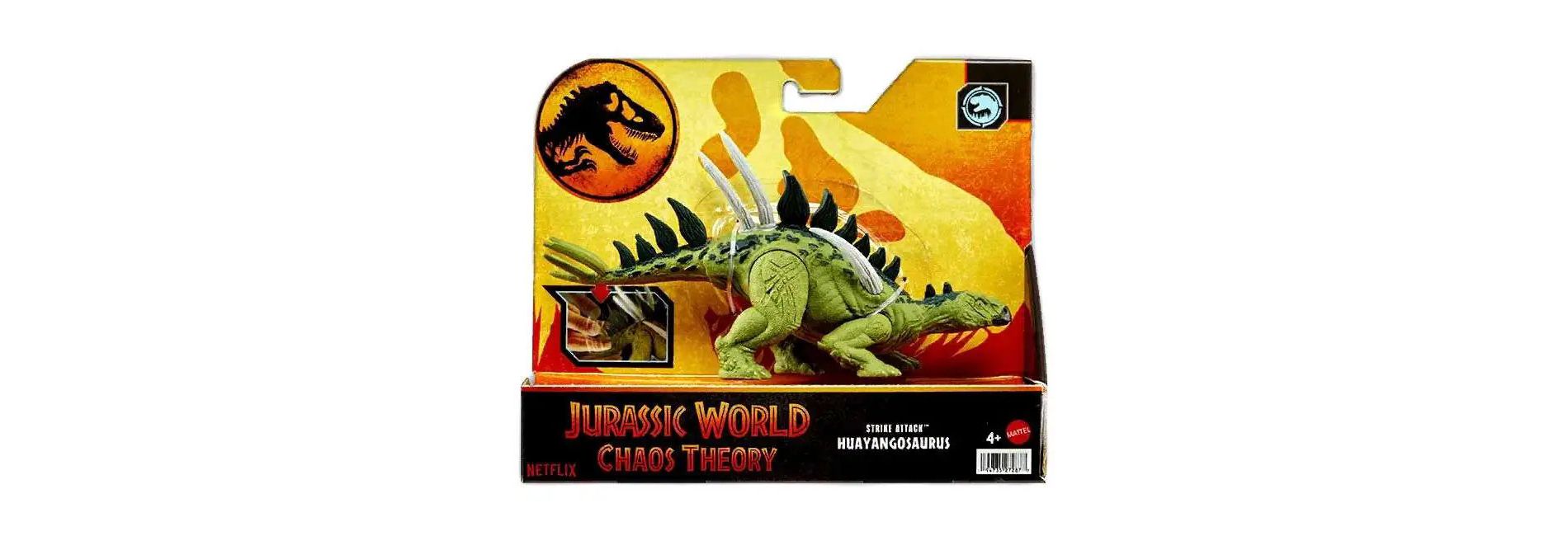 Jurassic World Chaos Theory Strike Attack Huayangosaurus Action Figure – Dinosaur Toy with Strike Attack Motion and Movable Joints