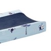 Lambs & Ivy Jungle Party Blue Monkey/Palm Tree Changing Pad Cover - 3 of 4