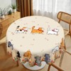 Farmhouse Tablecloth Vintage Style Chicken Cat Table Cover Farmhouse Animal Decor Tablecloth for Kitchen Dining Party - 3 of 4