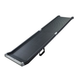 FURNIinspire Pet Crates and Houses, PetSafe Folding Pet Ramp, Portable Lightweight Dog Ramp for Cars, Black, 62.99"*14.72"*3.27" - 1 of 4