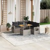 vidaXL Garden Sofa Set Grey PE Rattan Large Garden Sofa Set - 2 of 4