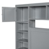 NicBex Full Size Wooden Storage Bed, Modern Platform Bed Frame with Drawers, Shelves and Cabinets for Bedroom - 4 of 4
