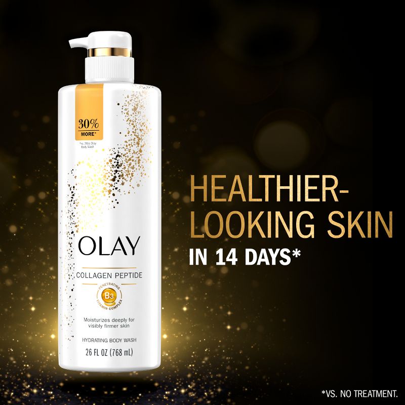 Olay Cleansing &#38; Firming Body Wash with Vitamin B3 and Collagen - Scented - 26 fl oz, 4 of 12