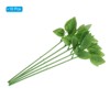 Unique Bargains DIY Craft Bouquet Artificial Plastic Rose Floral Wire Stem with Leaves Green - 3 of 4