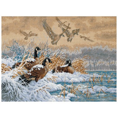 Dimensions Gold Collection Counted Cross Stitch Kit 16"X12"-Winter Retreat (18 Count)