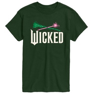 Men's - Wicked - Wand And Broomstick Logo Short Sleeve Graphic T-Shirt - 1 of 4