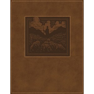NKJV New Testament, Tracing Edition: Engaging the Scripture Word by Word (Brown Leathersoft Over Board, Comfort Print) - (Leather Bound) - 1 of 1