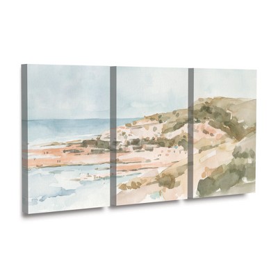 Emma Caroline Neutral Seaside II Multi Panel Canvas Print