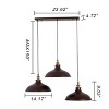 Chloe Lighting Eadred Industrial 3 Light Oil Rubbed Bronze Island Pendant 14" Wide - 2 of 2