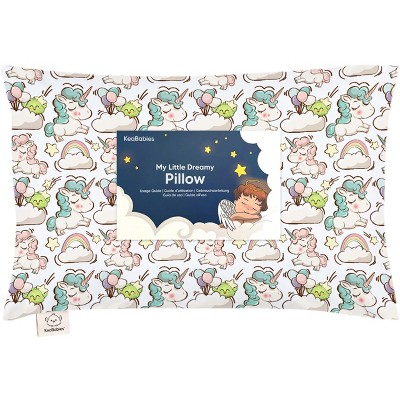 KeaBabies Toddler Pillow with Pillowcase, 13X18 Soft Organic Cotton Toddler Pillows for Sleeping, Kids Travel Pillow Age 2-5