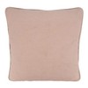 Saro Lifestyle Embroidered Trees + Snowflakes  Decorative Pillow Cover, Pink, 18" - 2 of 2