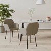 vidaXL Dining Chairs, 2 Pcs, Light Gray Velvet - 2 of 4