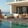 11 Pieces of 11.7" x 23.4" Plastic Wood Deck Tiles for Outdoor Terrace Flooring, Orange Color - 2 of 4