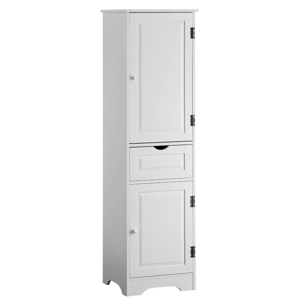 Photos - Kitchen System Brighton Kitchen Storage Pantry Cabinet White - Buylateral: Traditional St