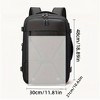 MaseiKar Lightweight Durable Polyester Travel Backpack - Compact Daypack with Adjustable Shoulder Straps,Vacation & Outdoor Trips - Black Backpack - 3 of 4