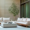 5FT Faux Olive Tree Tall,Olive Trees Artificia Indoor with White Planter - 3 of 4