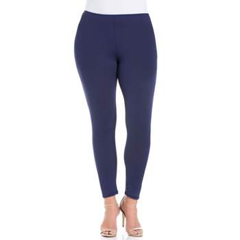 Women's Plus Size Skirted Leggings Purple 3x - White Mark : Target
