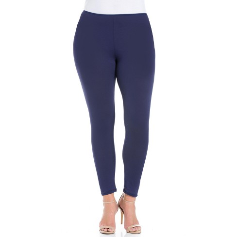 Women's High-Waisted Slim Fit Leggings - Ava & Viv™ Black 1X