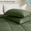 BAGOKIE 2/3 Pieces Comforter Set Box Stitched Bed Set for All Seasons - 3 of 4