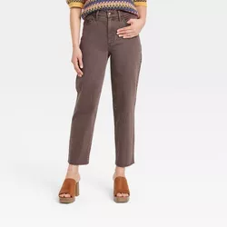 Women's Super-High Rise Vintage Straight Jeans - Universal Thread™ Dark Brown