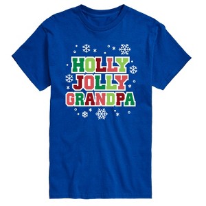 Men's - Instant Message - Holly Jolly Grandpa Short Sleeve Graphic T-Shirt - 1 of 4