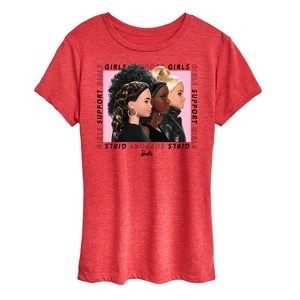 Women's - Barbie - Girls Support Girls Short Sleeve Graphic T-Shirt - 1 of 4