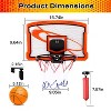 iMountek"Indoor Mini Basketball Hoop Set with 4 Balls, Electric Scorer, Foldable Basket - Fun Gift"Orange - 4 of 4